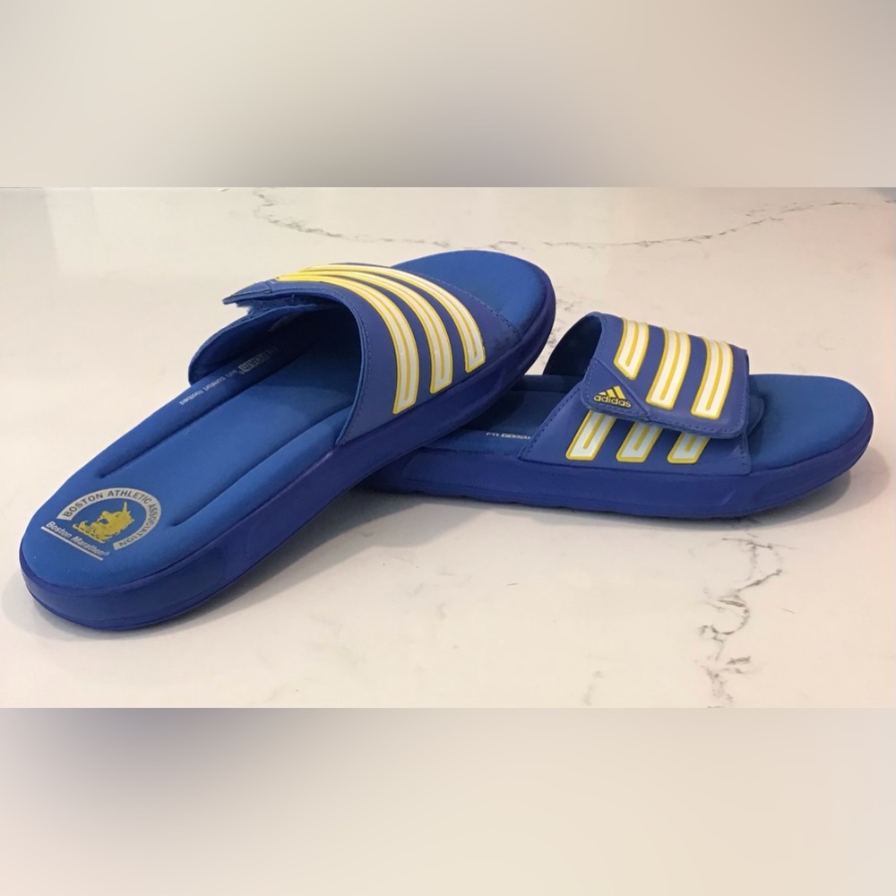 Boston Marathon Adidas Slides size 7 unisex